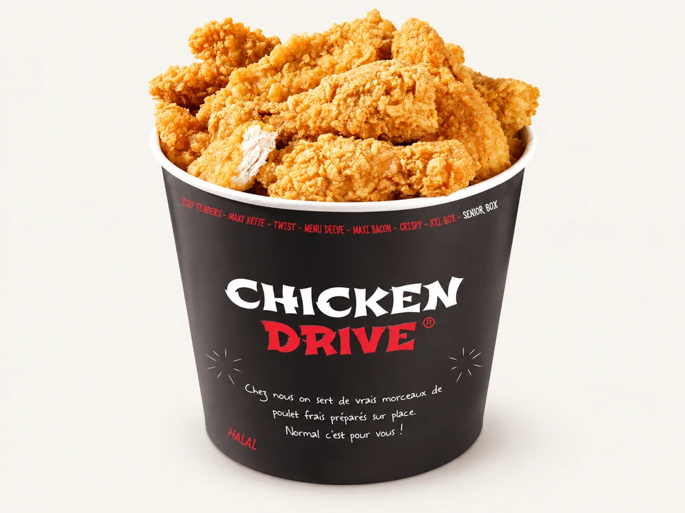 Bucket Chicken Drive — présentation de la gamme